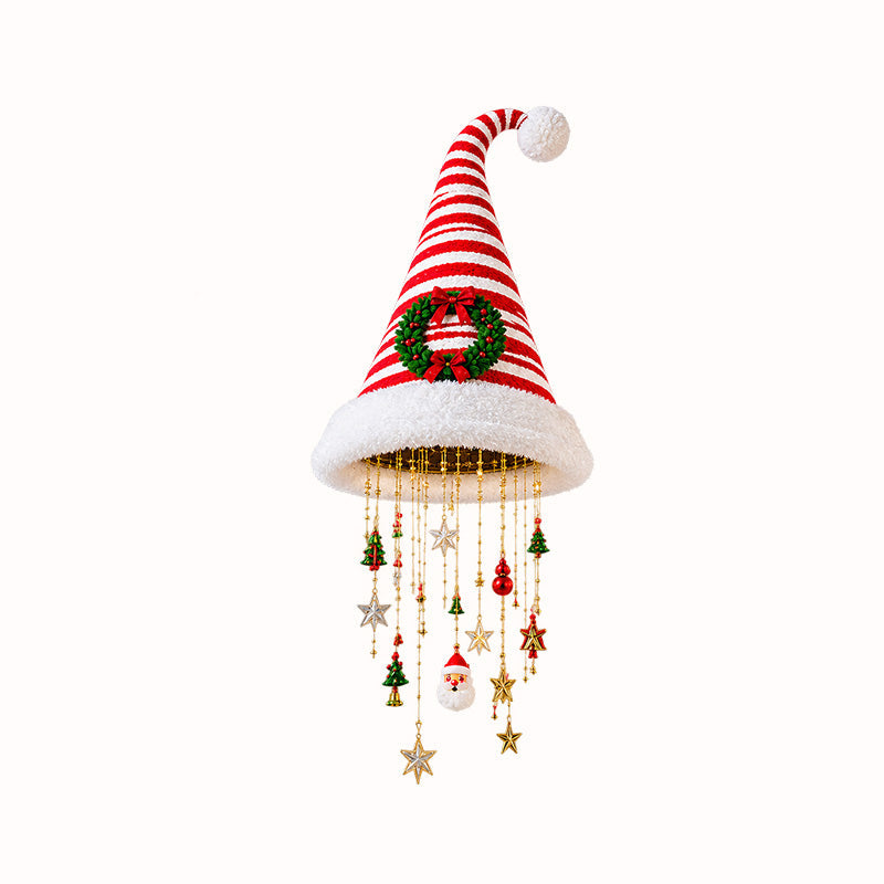 đ
LightâUp Christmas Hat Pendant Light, Festive LED Hanging Decoration For Home & Xmas Tree