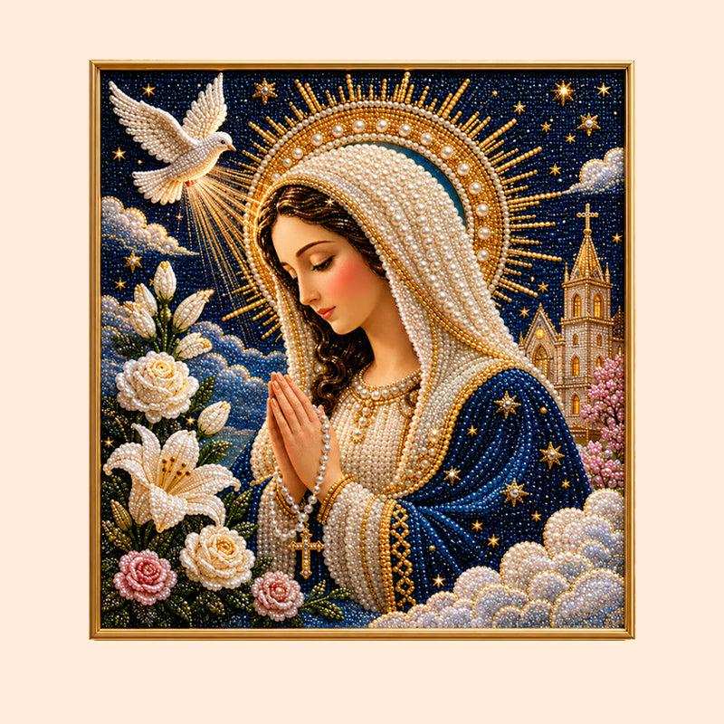 DIY Virgin Mary Diamond Painting Kit - Commemorative Art Set