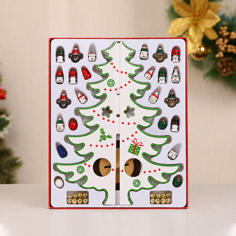 🎄 DIY Wooden Christmas Tree Ornament Set | Festive Wooden Craft Kit For Christmas Decorating