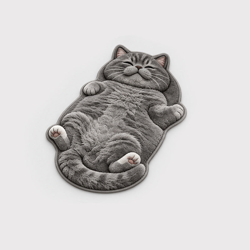 Cat-Shaped Floor Mat