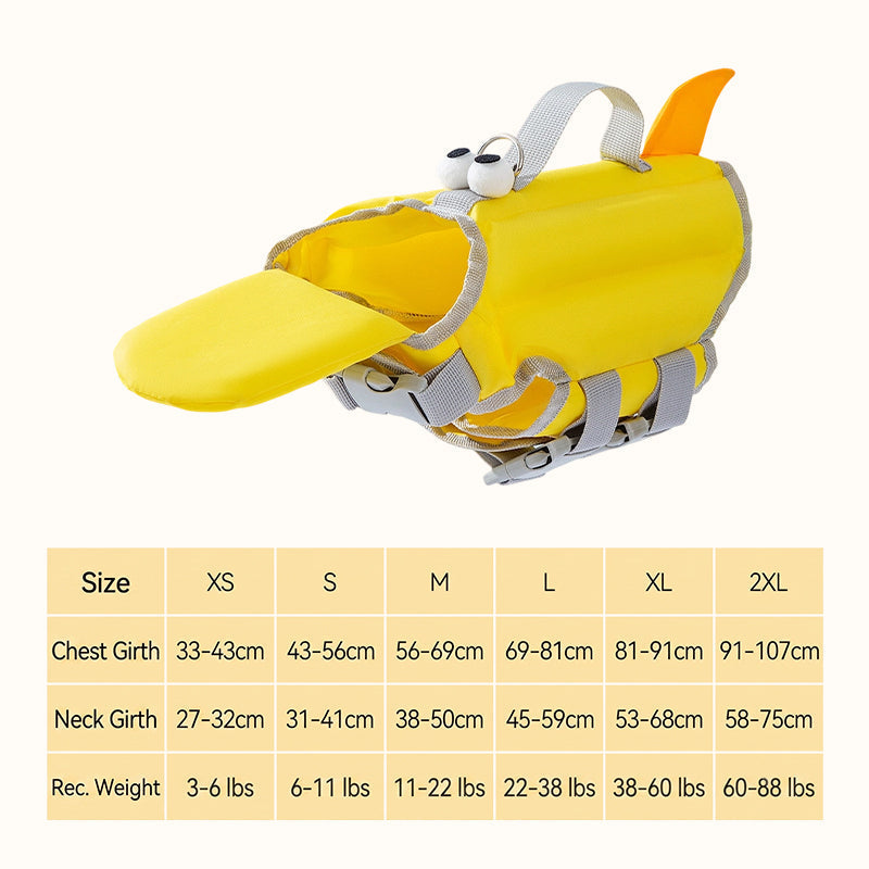 🐶 Cute Dog Life Jacket | Pet Swimming Safety Flotation Vest