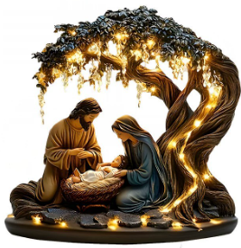 Jesus Baum Des Lebens Neugeborenen Desktop Dekoration