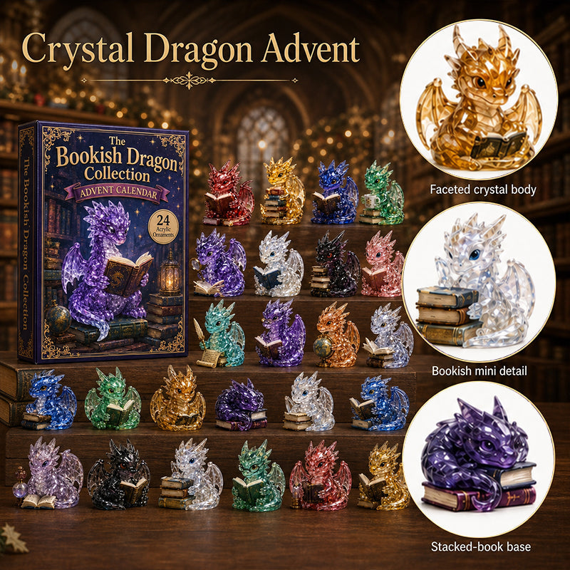 📚🐉 Crystal Dragon Advent Calendar | 24‑Day Collectible Festive Count‑Down Gift Set