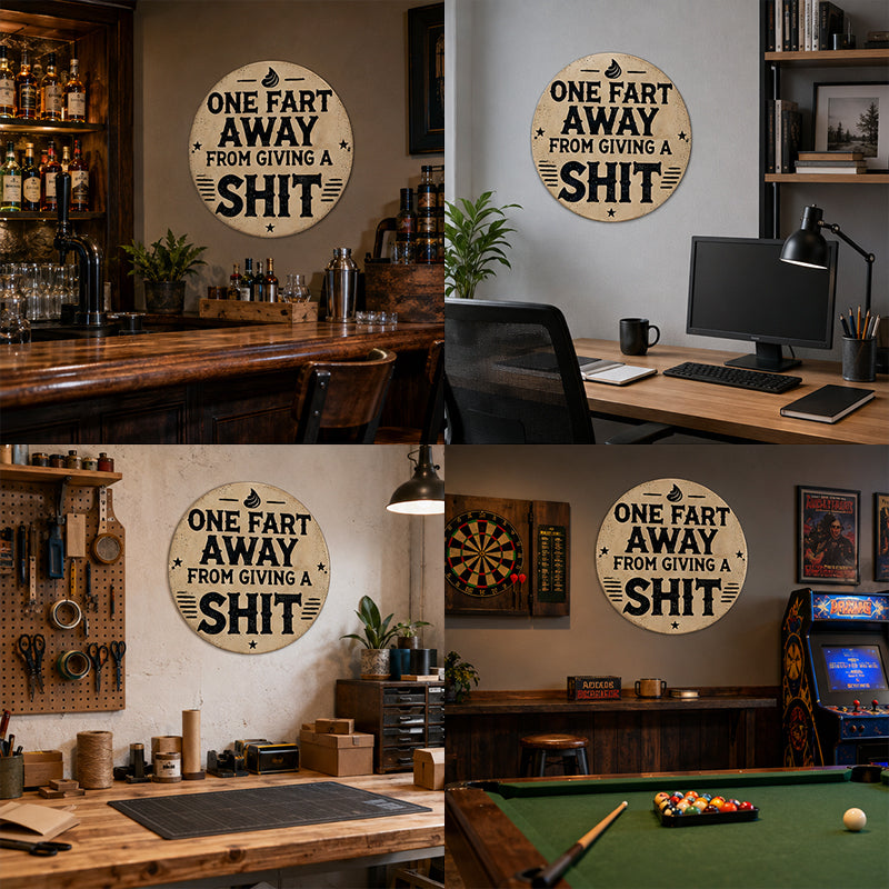 Retro Funny Quote Wall Plaque | Novelty Home Decor