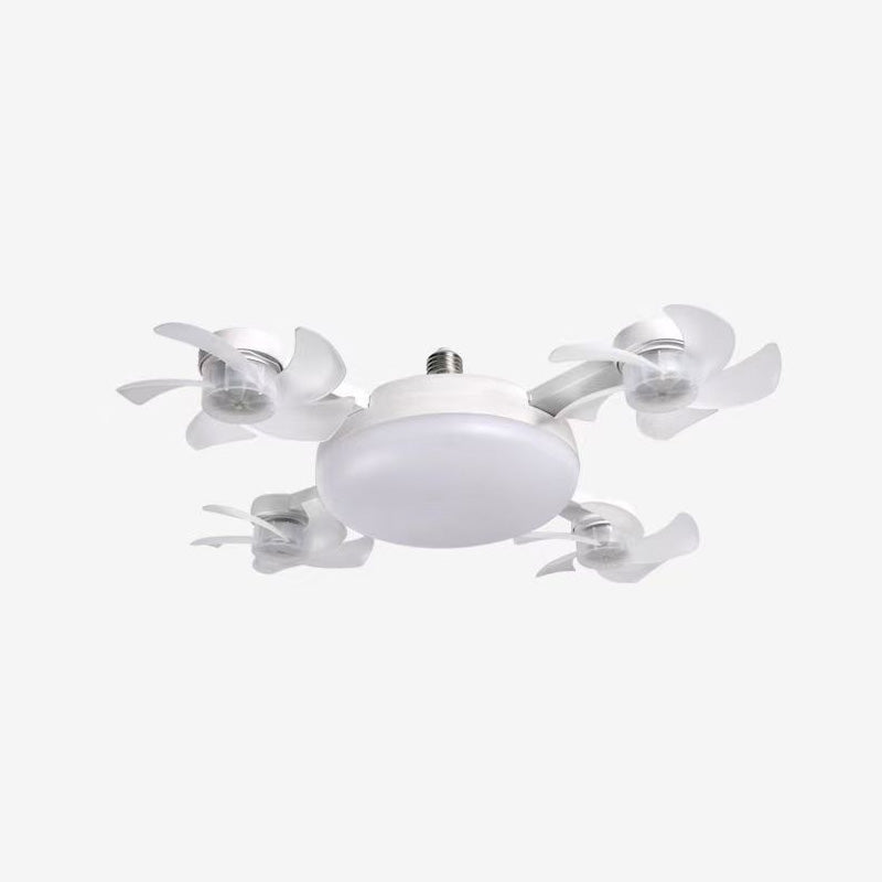 Silent Drone-Style Ceiling Fan Light – Modern LED Bedroom Lighting