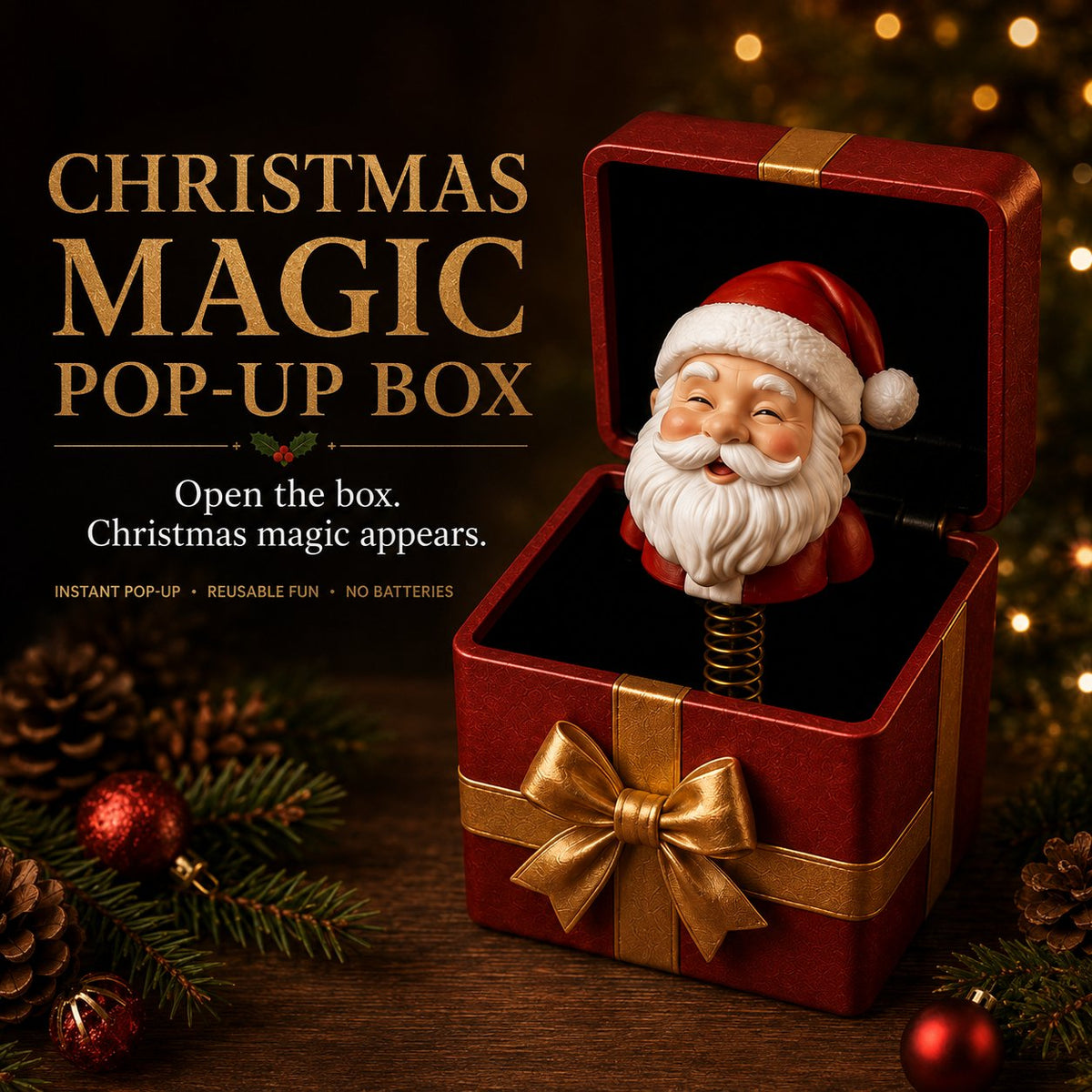 🎁 Christmas Magic Pop-Up Gift Box 🎄