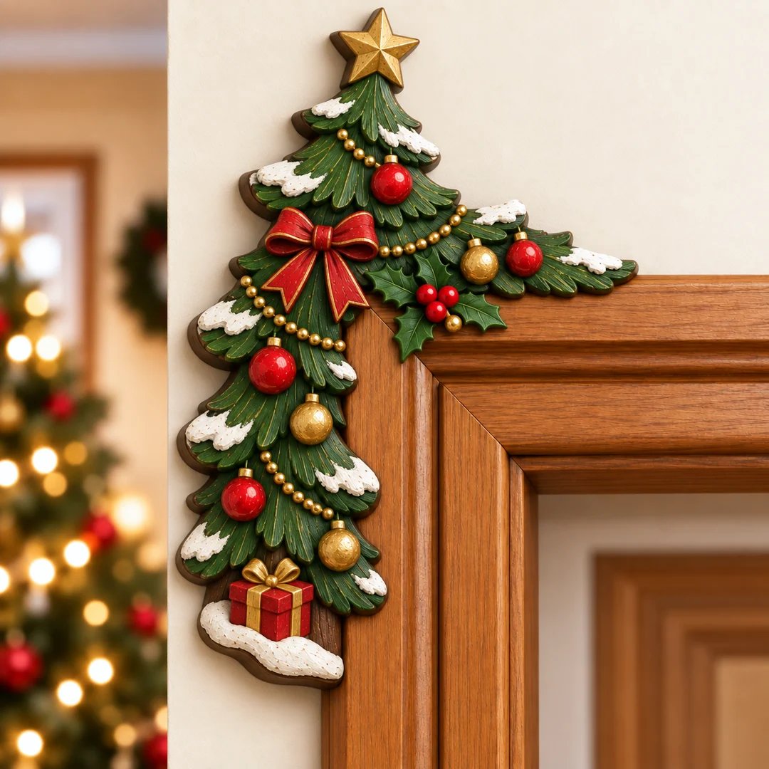 ⏰LAST DAY 50% OFF 🎅Christmas Peekaboo Door Frame Corner Decor