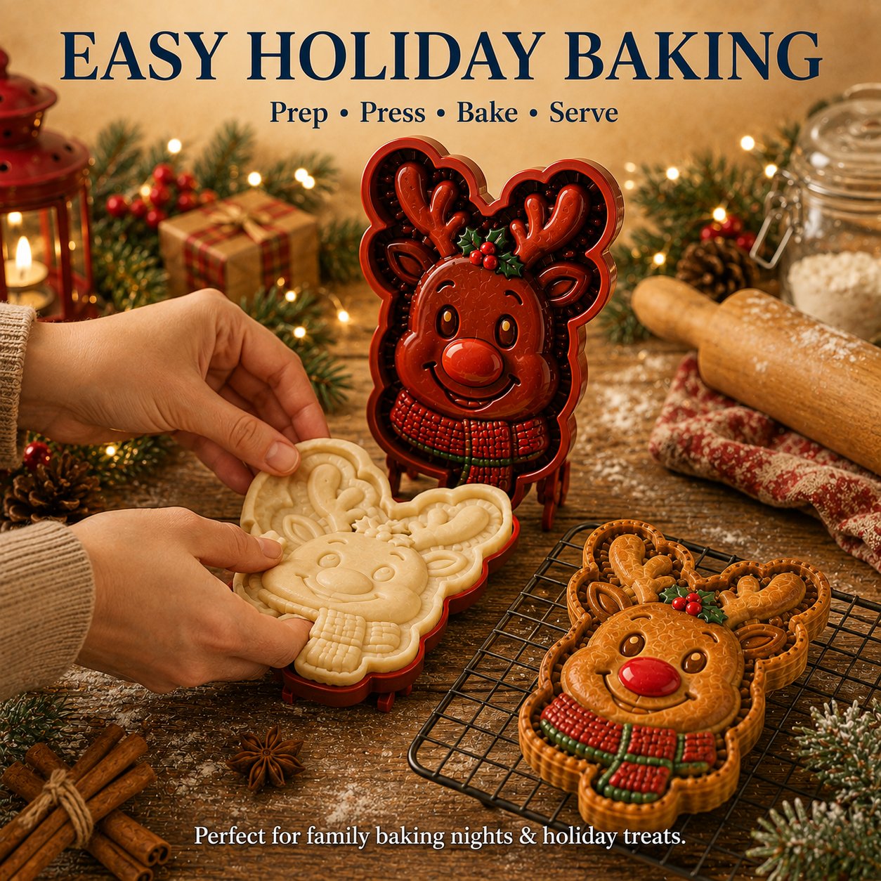 🎄 8‑Design Christmas Mini Pie Mould Collection | Festive Baking Mould Set for Home Bakers