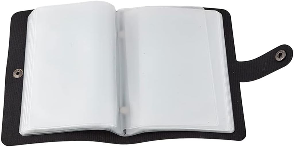 ✝️ Katholischer Heiligenkartenhalter aus echtem Leder – Taschen-Gebetskartenorganizer mit Druckknopfverschluss