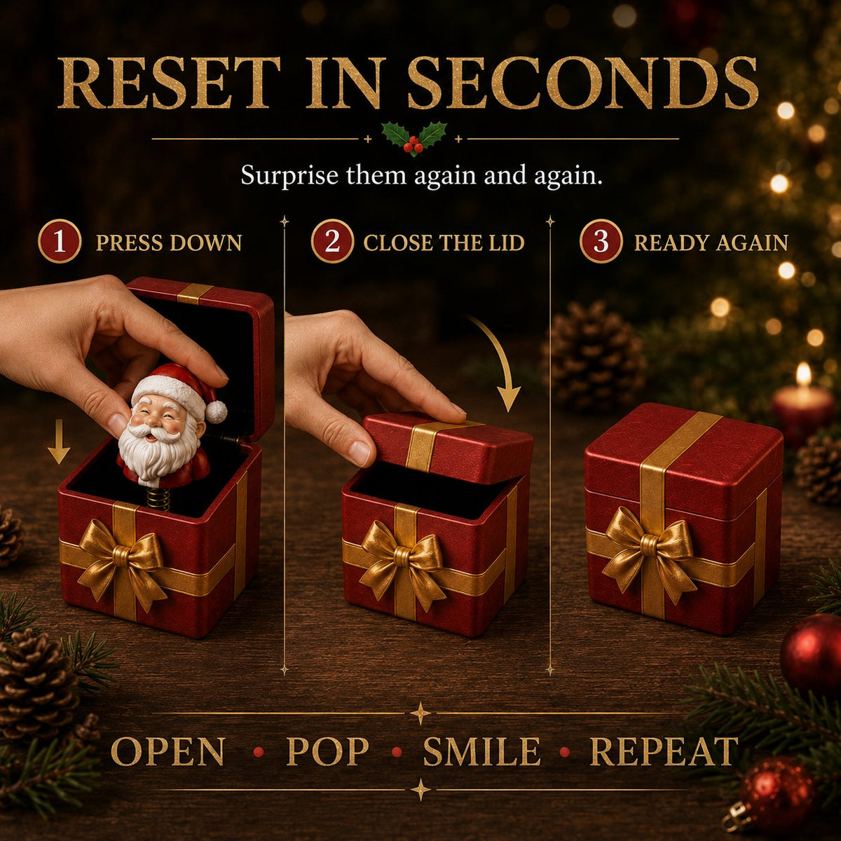 🎁 Christmas Magic Pop-Up Gift Box 🎄