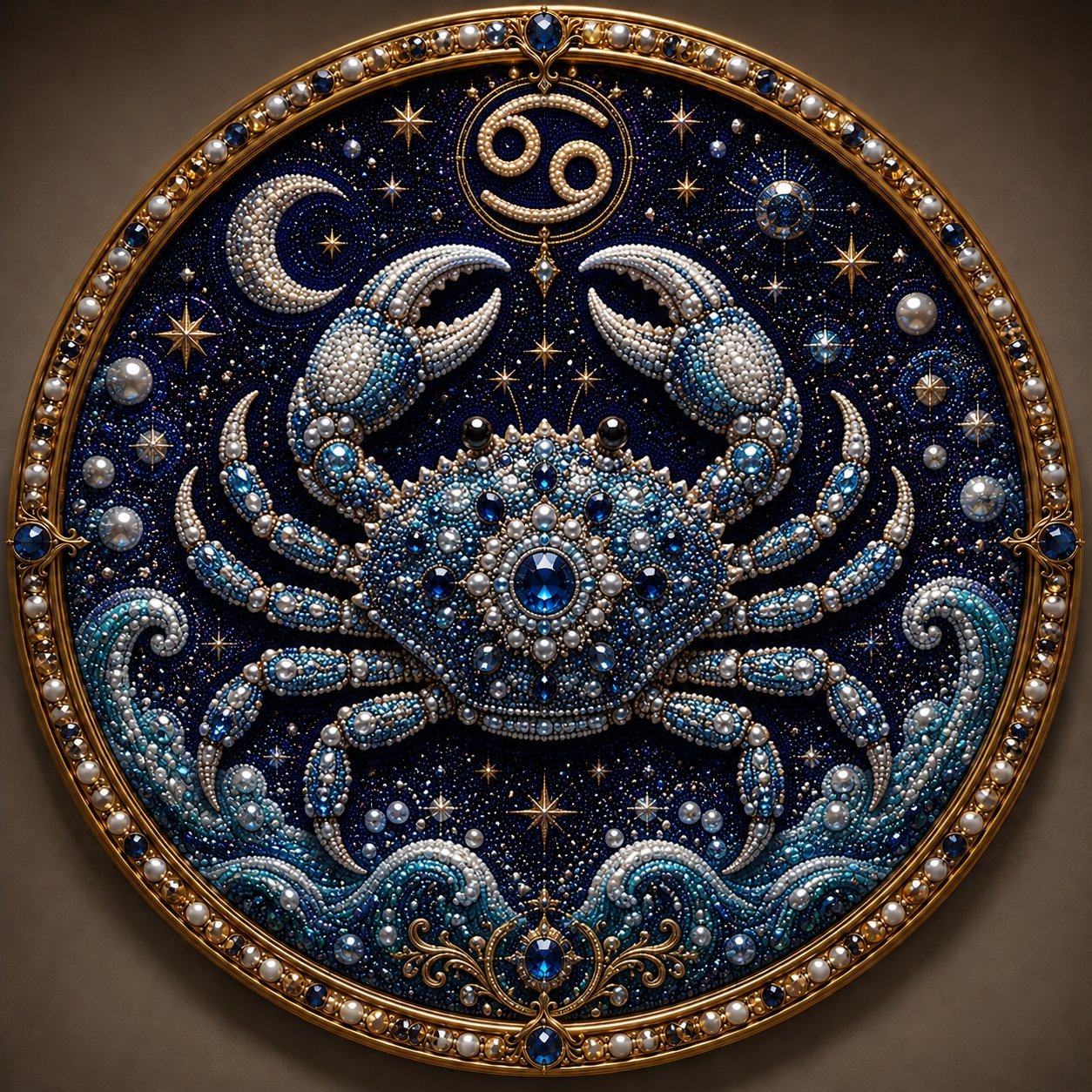 ✨ 12 Star Sign Pearl Mosaic Art Kit – Personalised Zodiac DIY Craft For Astrology Lovers