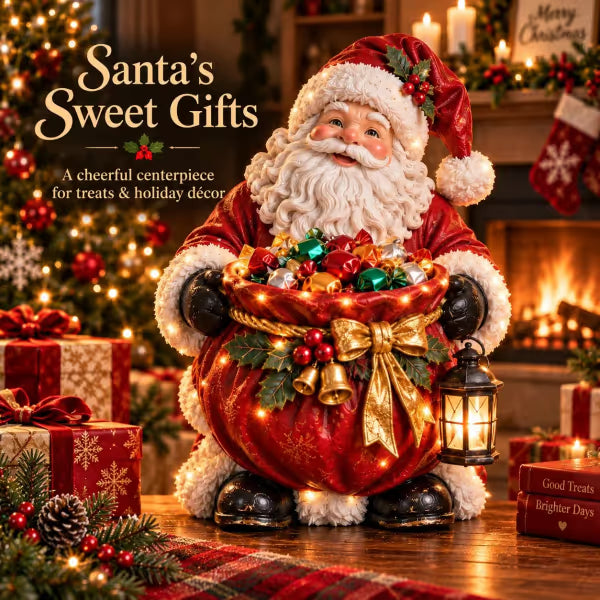 🎄✨ Lighted Christmas Candy Bowl Collection – 5 Festive Holiday Designs