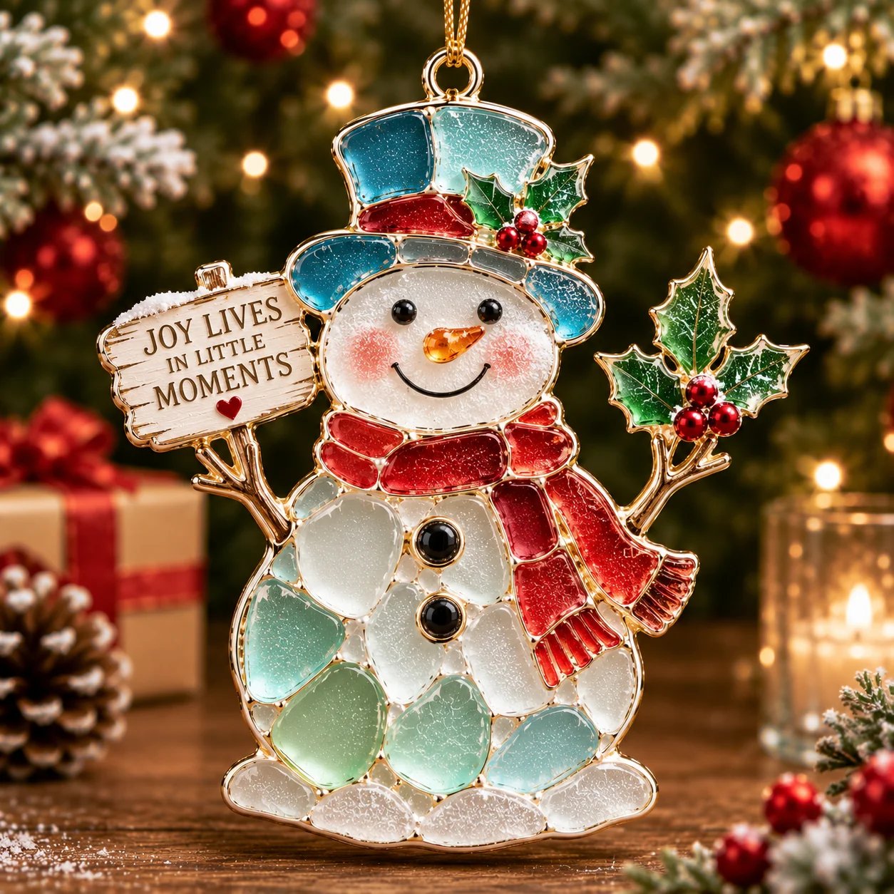 🔥Last Day 50% OFF 🎄 Sea Glass Christmas Blessing Ornaments