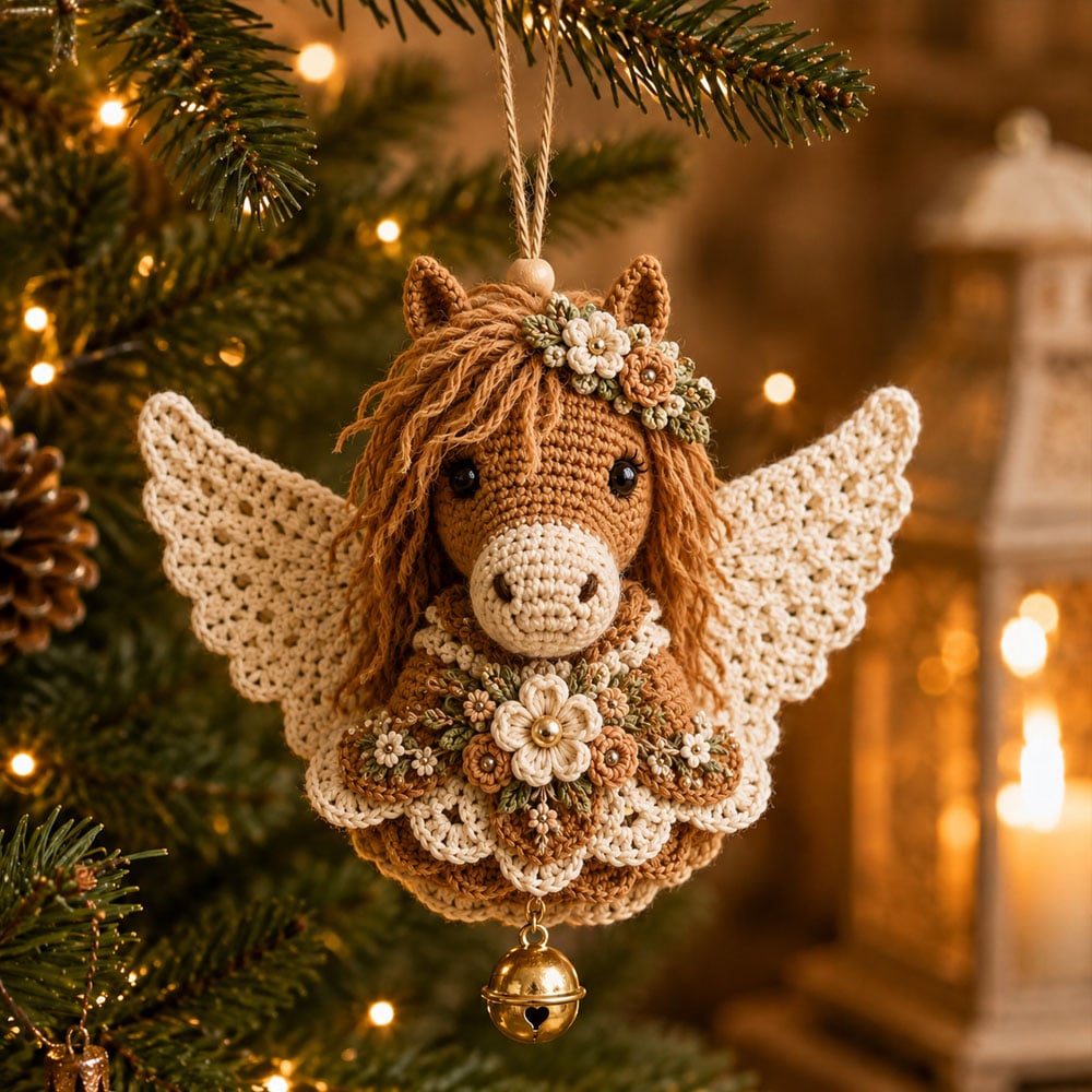 🔥Animal Angel Crochet Ornament DIY Kit | Beginner‑Friendly Festive Craft Set