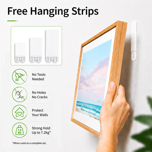 Damage-Free Wall Hanging Strips Refill Pack – Peel Clean, No Wall Damage