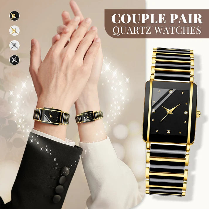 ⌚ Elegant Ceramic Band Watch — 3ATM Water Resistant, Quartz, Gift Box Included