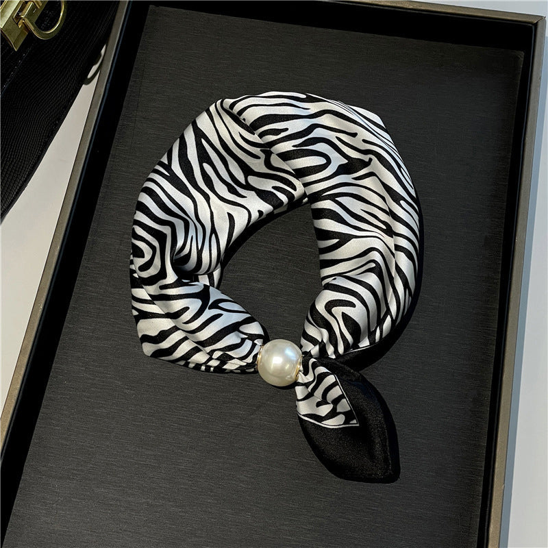🤍 Pearl Scarf Necklace with Magnetic Clasp | Elegant Women’s Versatile Jewellery