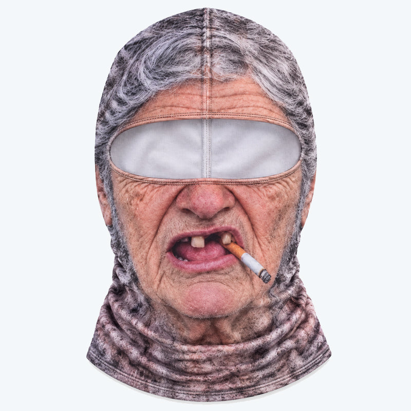 🎿 Funny Realistic Face Ski Balaclava | Slopes Party Winter Group Gear