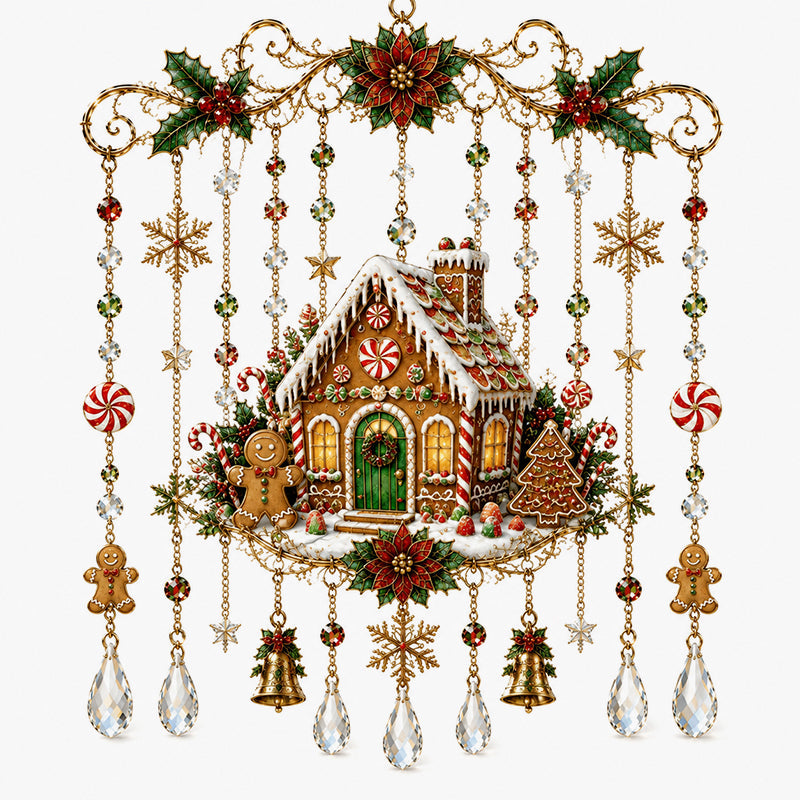 Sparkly Crystal Christmas Hanging Ornaments | Festive Window & Tree Decor