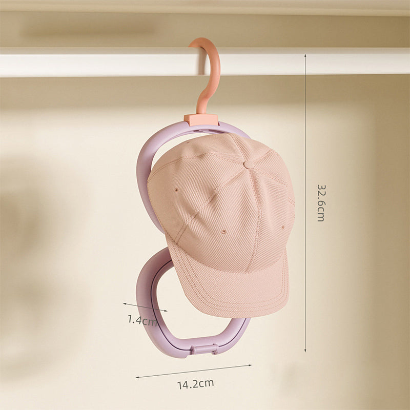 Apple Hat Hook - Door Back Series Household Scarf Hat Organizer, Punch-Free Baseball Cap Display Rack