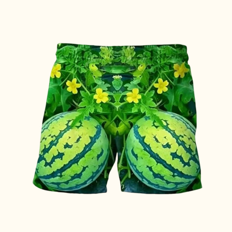 🍉 Funny Watermelon‑Print T‑Shirt & Shorts Set | Casual Summer Outfit
