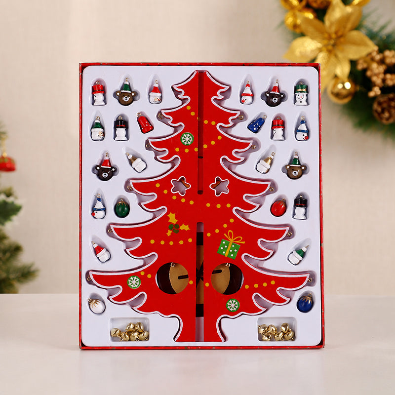 🎄 DIY Wooden Christmas Tree Ornament Set | Festive Wooden Craft Kit For Christmas Decorating