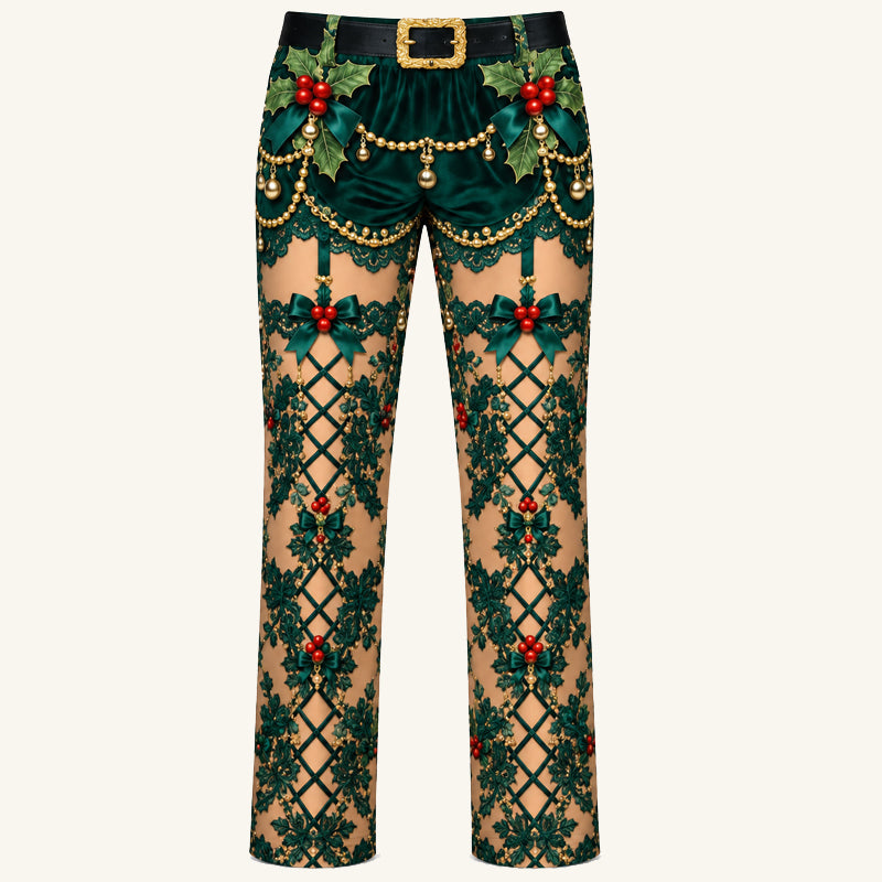 Funny Christmas Illusion Pants