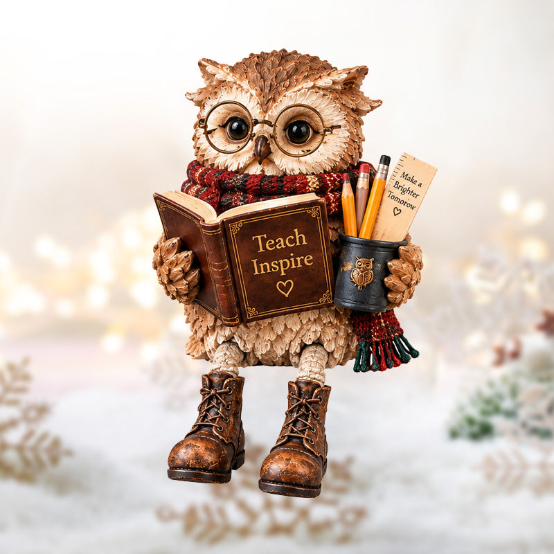 🦉Heartwarming Reading Owl Figurine