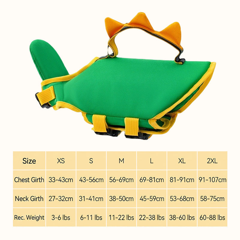 🐶 Cute Dog Life Jacket | Pet Swimming Safety Flotation Vest