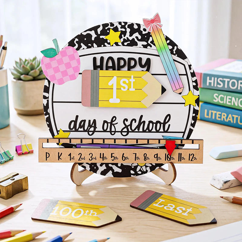 Reusable Back-to-School Milestone Board – Kids' Growth Photo Prop