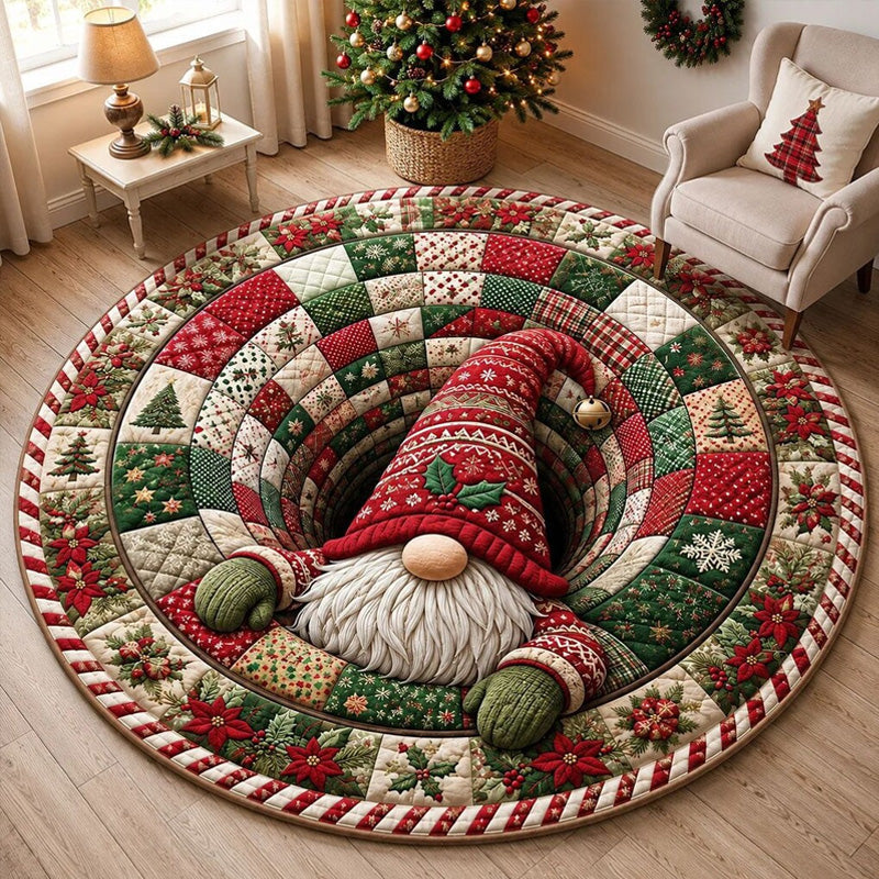 Festive 3D Christmas Rug | Cosy Living Room Floor Mat for Seasonal Home Styling