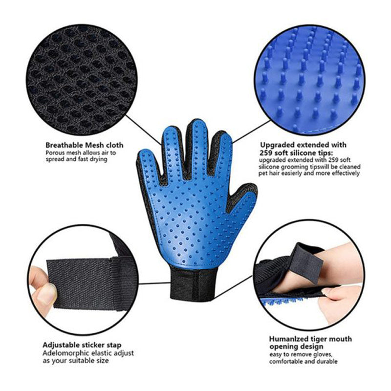 Silikon-Haustierpflegehandschuh