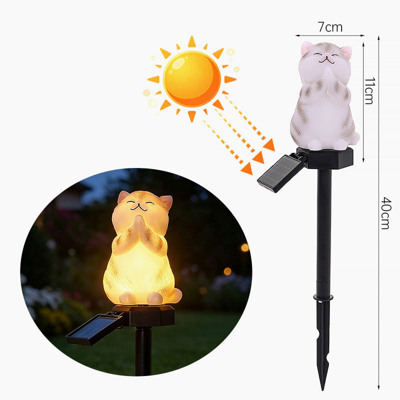 One-to-Four Solar Garden Lights, Lawn Stake Lights, Simulated Animal Waterproof Villa Park Landscape Night Lights