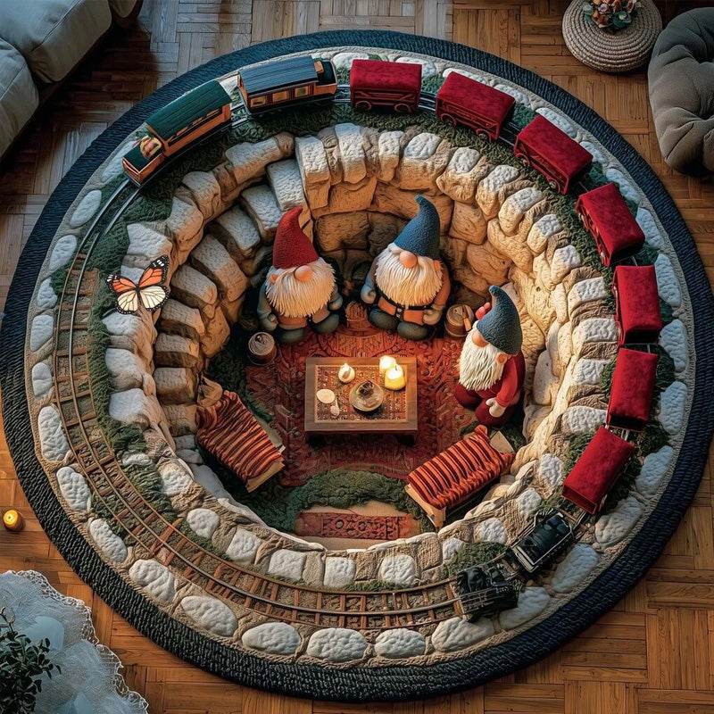 Festive 3D Christmas Rug | Cosy Living Room Floor Mat for Seasonal Home Styling