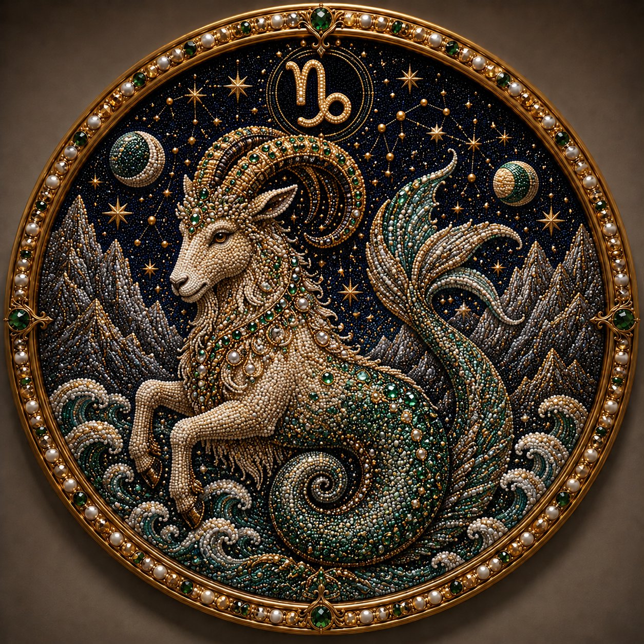 ✨ 12 Star Sign Pearl Mosaic Art Kit – Personalised Zodiac DIY Craft For Astrology Lovers