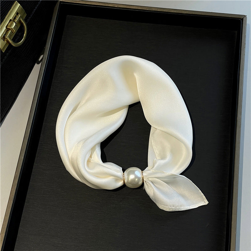 🤍 Pearl Scarf Necklace with Magnetic Clasp | Elegant Women’s Versatile Jewellery