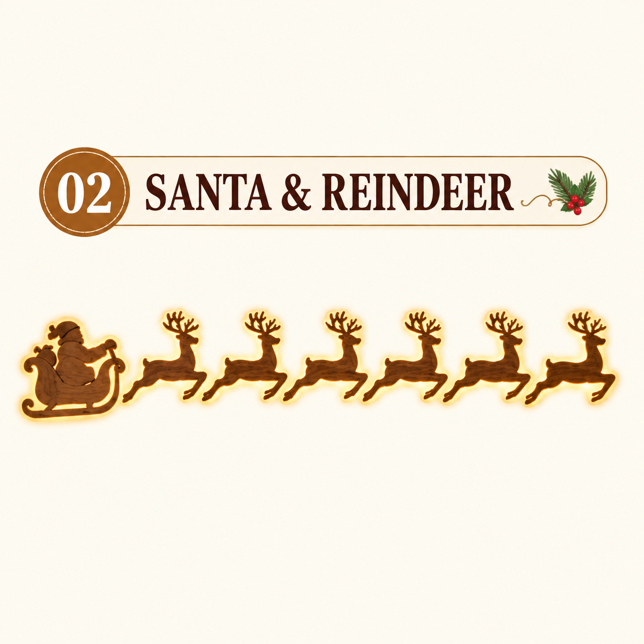 LED Christmas Wall Decorations - Holiday Christmas Lights