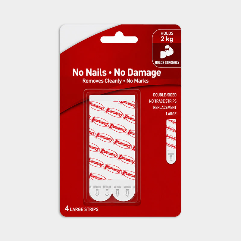 Damage-Free Wall Hanging Strips Refill Pack – Peel Clean, No Wall Damage