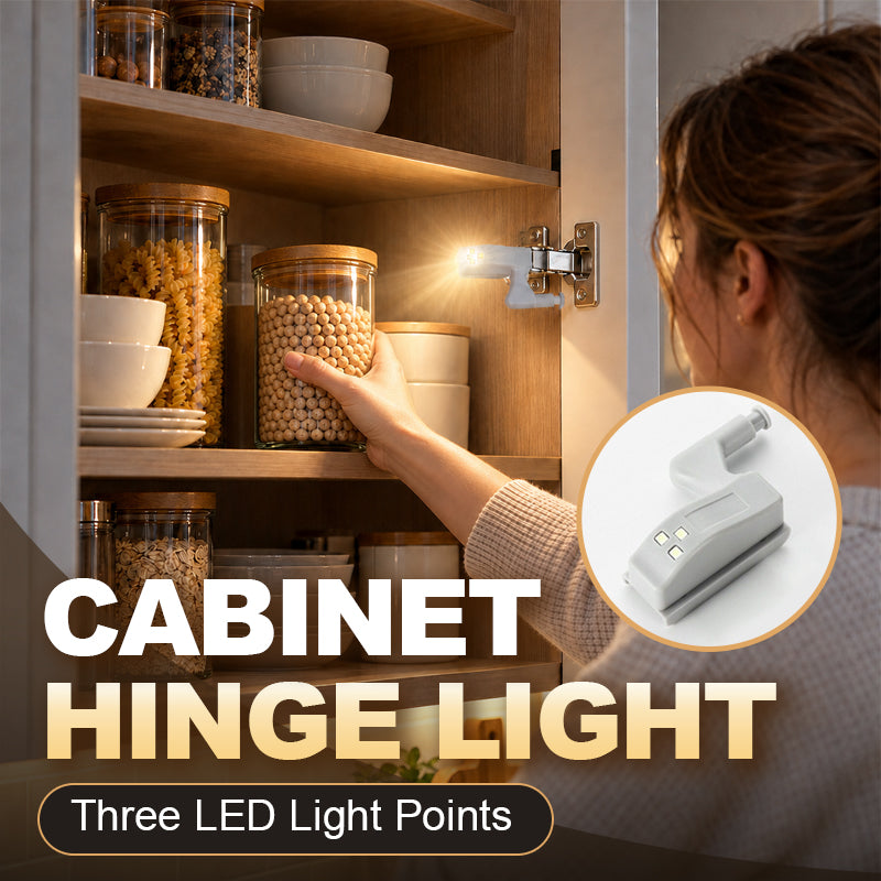 Cabinet Hinge LED Lights, Automatic Sensor Cupboard Hinge Lights for Kitchen Cabinets