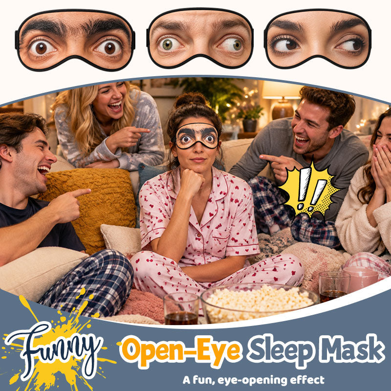 Funny Open-Eye Sleep Mask – Novelty Sleeping Eye Mask