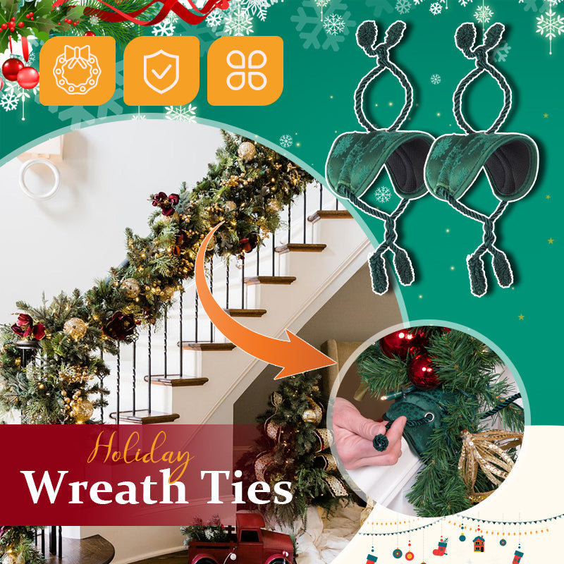 🎄 Christmas Wreath Ties – Secure Your Wreath Decorations