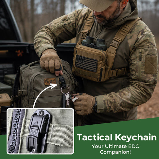 Durable Tactical Keyring | Heavy-Duty Outdoor EDC Keychain