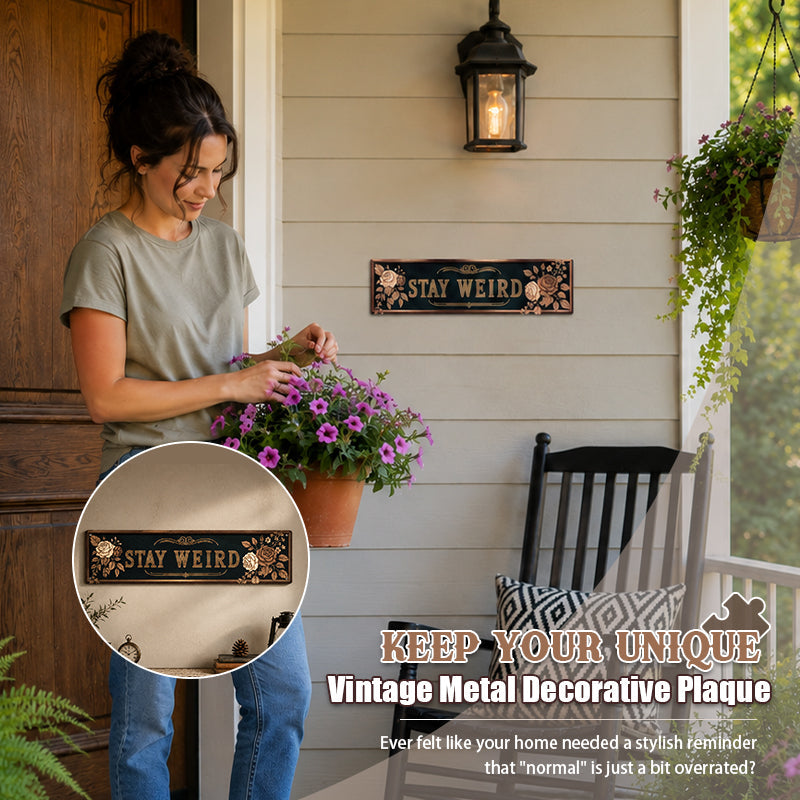 ✨ Keep Your Unique Vintage Metal Decorative Plaque