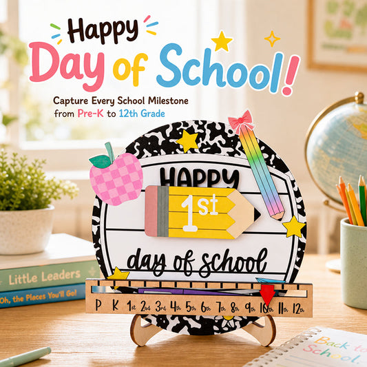 Reusable Back-to-School Milestone Board – Kids' Growth Photo Prop