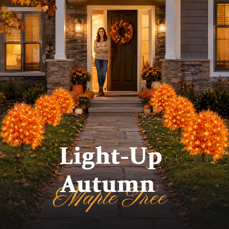 Light-Up LED Autumn Maple Tree Ornament | Indoor & Outdoor Cosy Autumn Decor