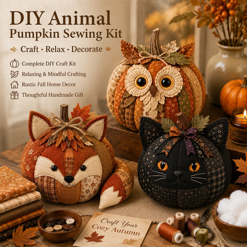 DIY Animal Pumpkin Sewing Kit | Beginner‑Friendly Autumnal Craft Set
