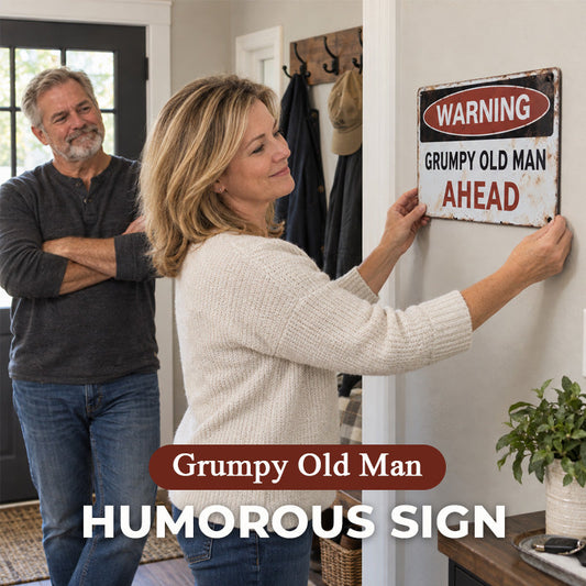 Warning | Grumpy Old Man Ahead Humorous Sign