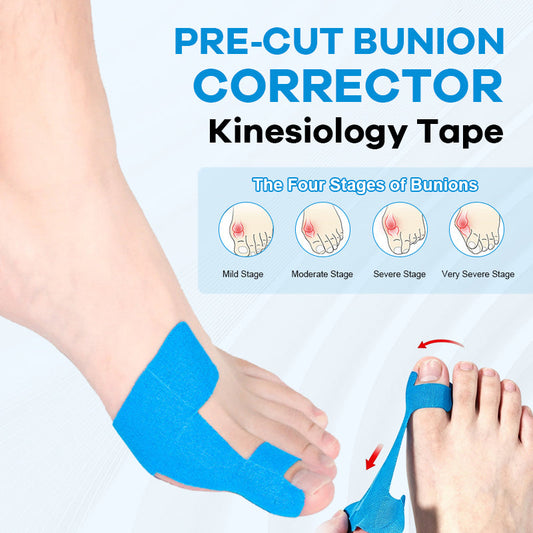Vorgeschnittenes Kinesiologie-Tape zur Korrektur von Ballenzehen