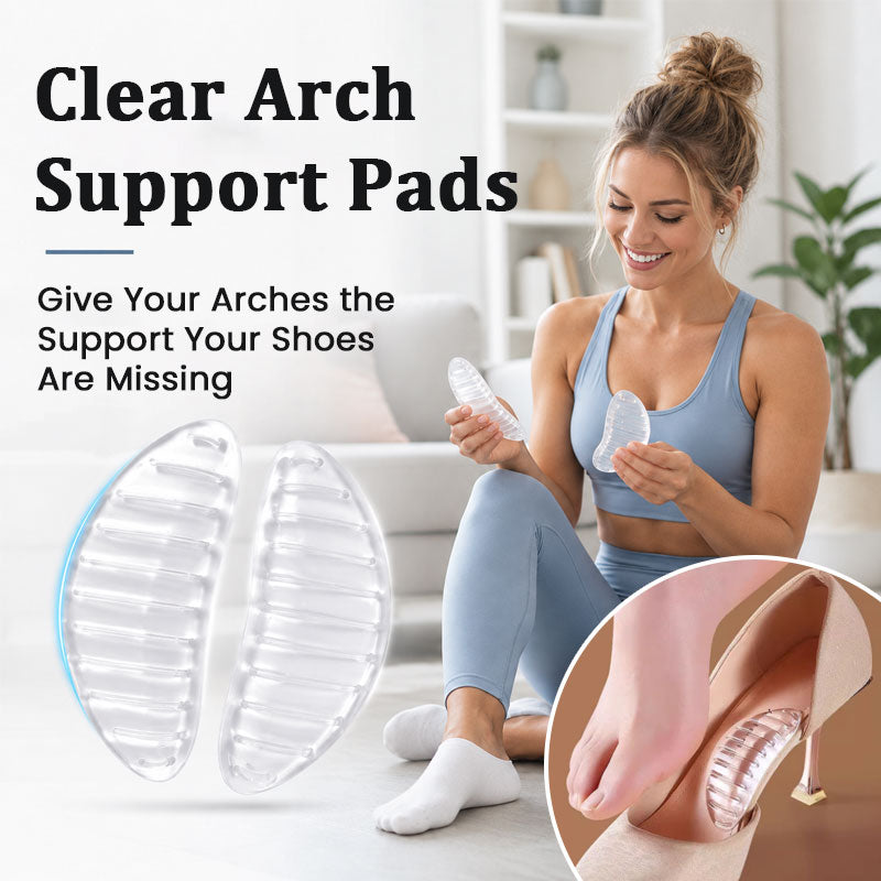 Clear Silicone Arch Support Pads | Foot Arch Cushion Inserts