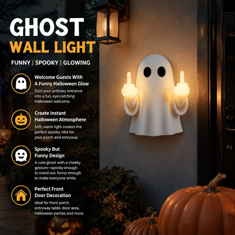 👻 Funny Ghost Porch Night Light | Spooky‑Cute Front Door LED Decor